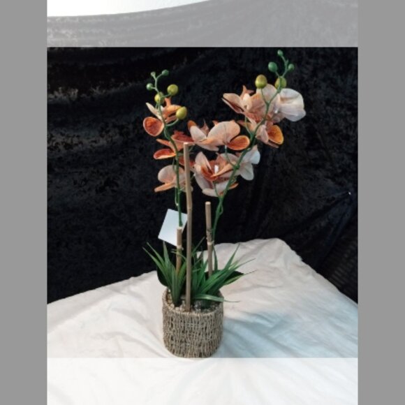COPY - Artificial Orange Mokara Orchid - Picture 8 of 9